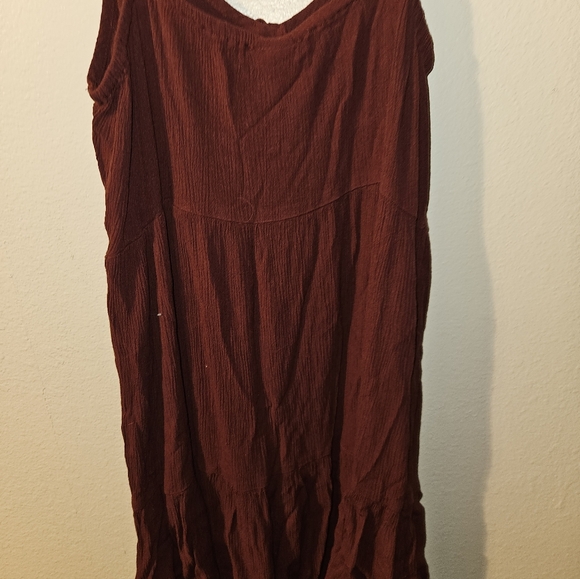 Mossimo Supply Co. Womans Dark Red Summer Dress Size M - Picture 5 of 11